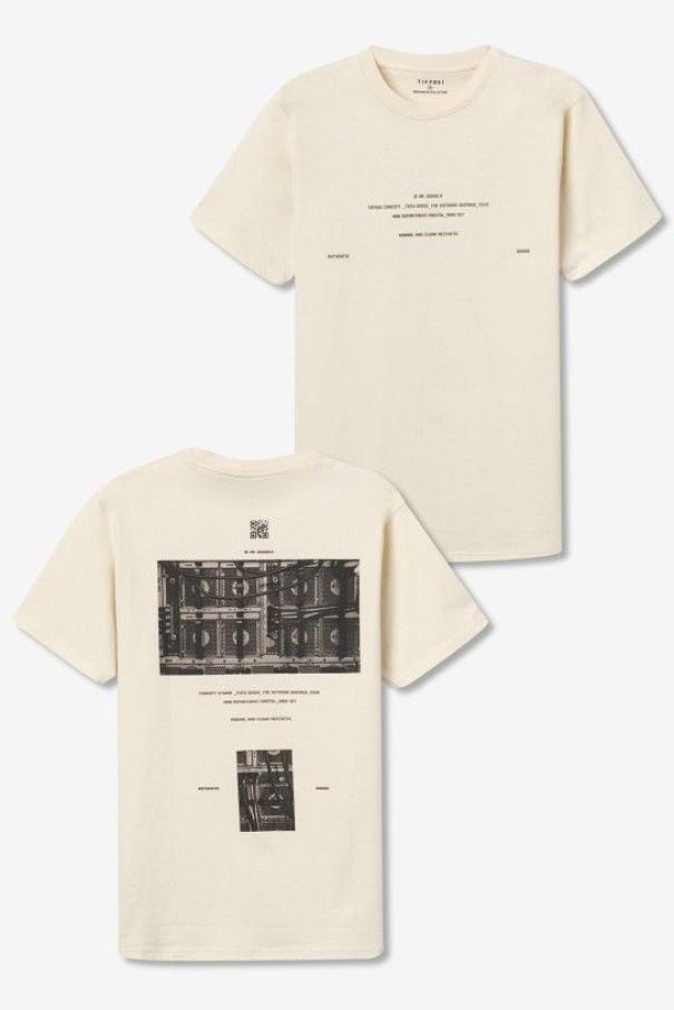 T-shirt basic uomo con stampa Tiffosi