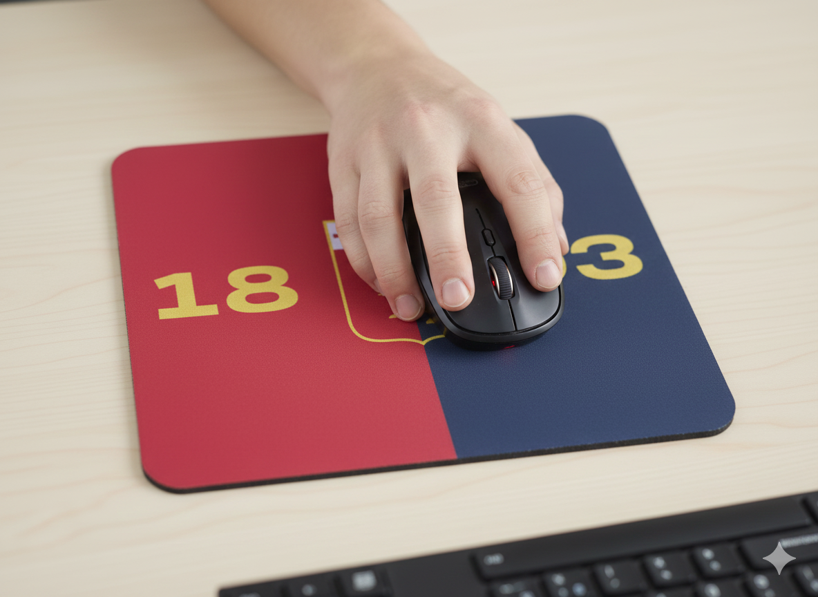 Tappetino mouse del Genoa calcio 