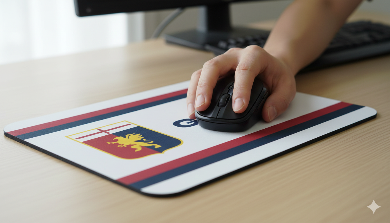 Tappetino mouse del Genoa calcio 