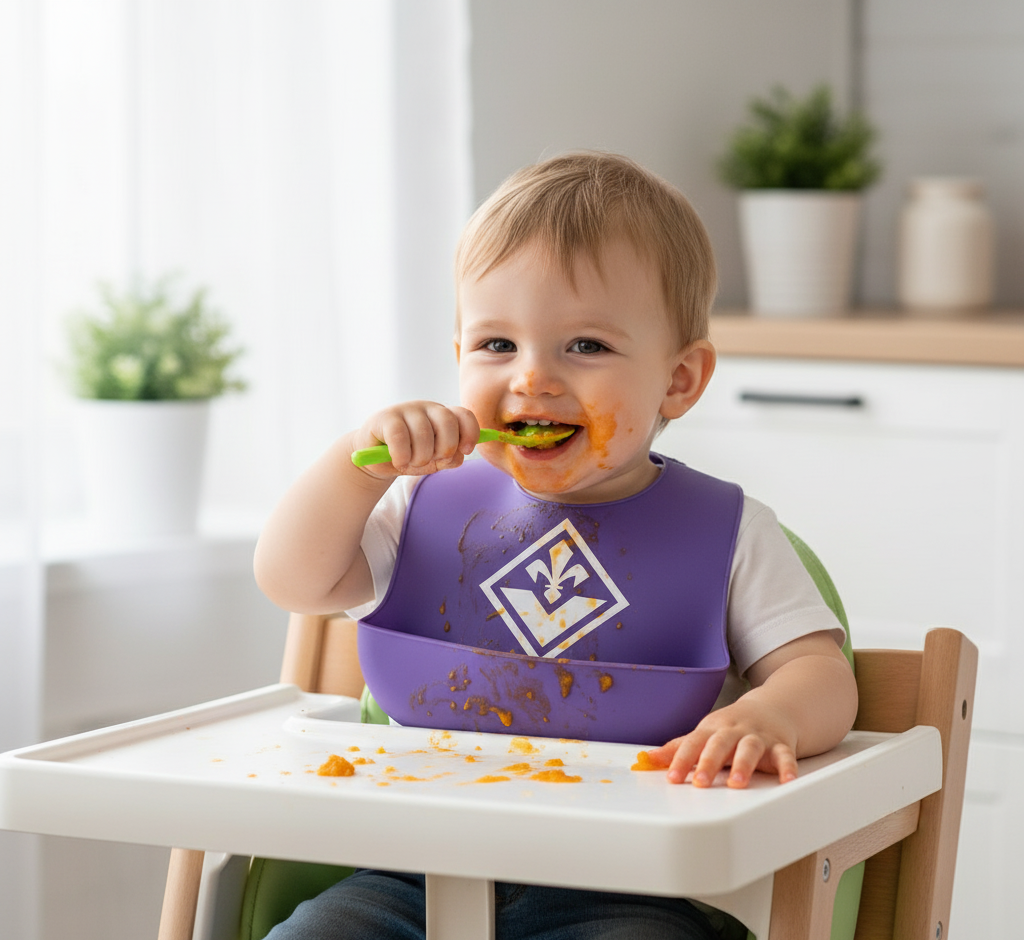 Bavaglino in silicone neonato compatibile con Fiorentina