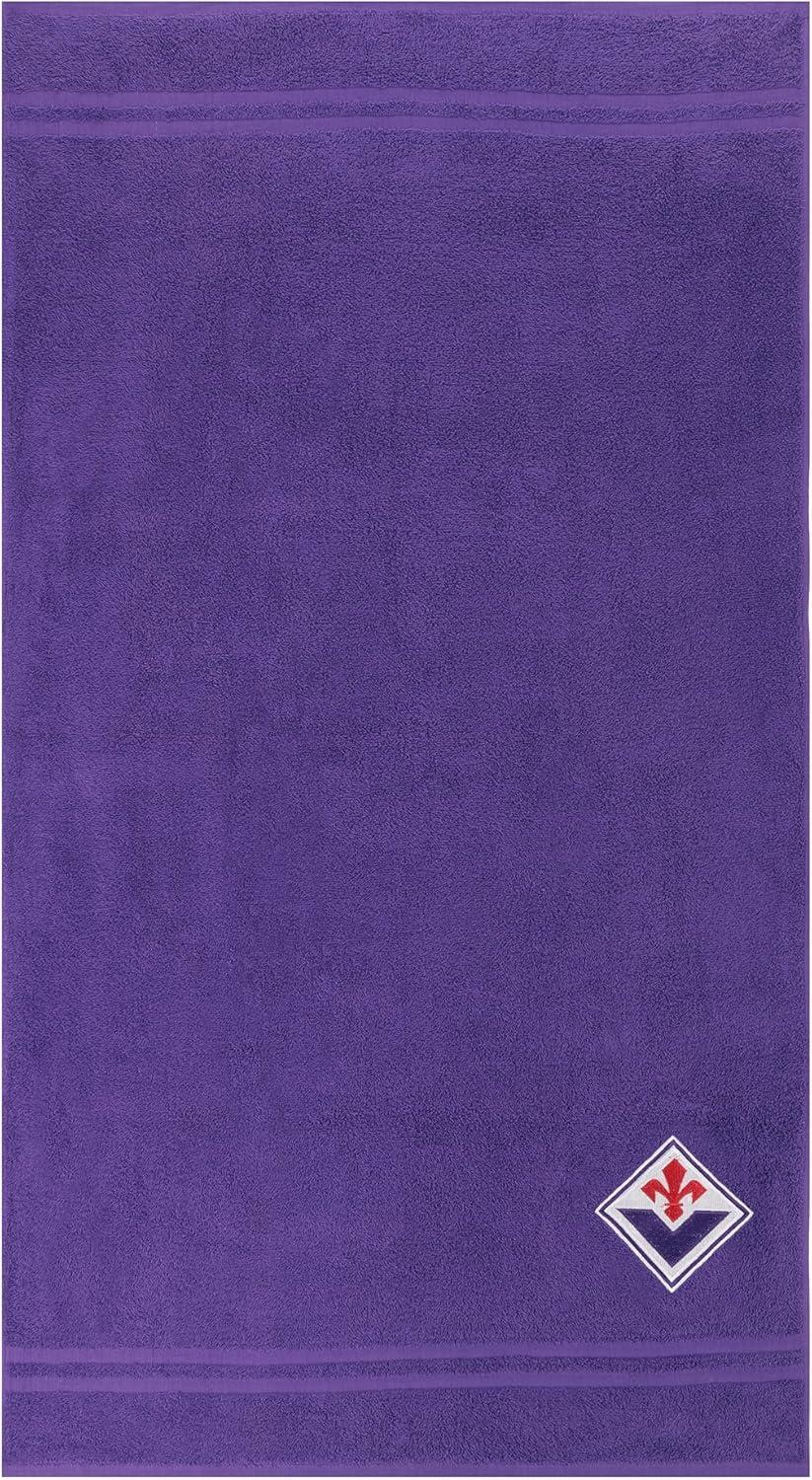 Telo mare asciugamano in cotone compatibile con Fiorentina 70x140cm
