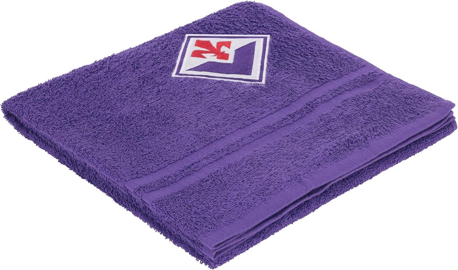 Telo mare asciugamano in cotone compatibile con Fiorentina 70x140cm