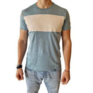 T-shirt manica corta uomo  azzurro