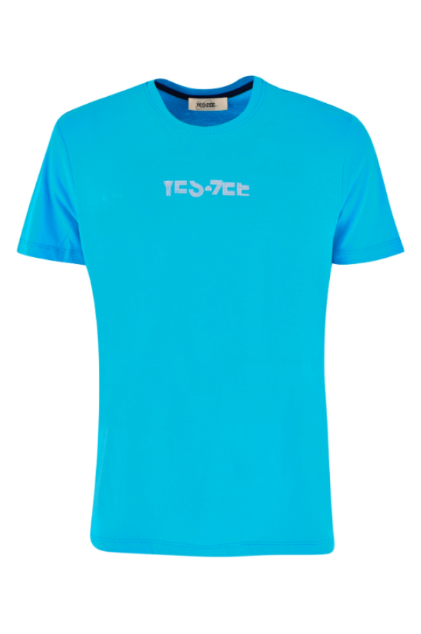 T-shirt manica corta in cotone da uomo Yes Zee