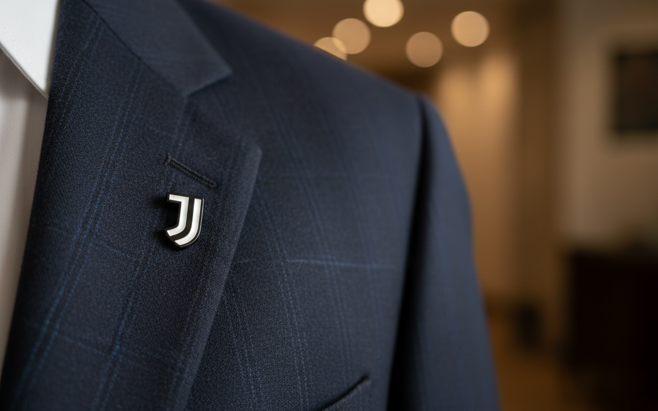 Spilla distintivo compatibile con Juventus