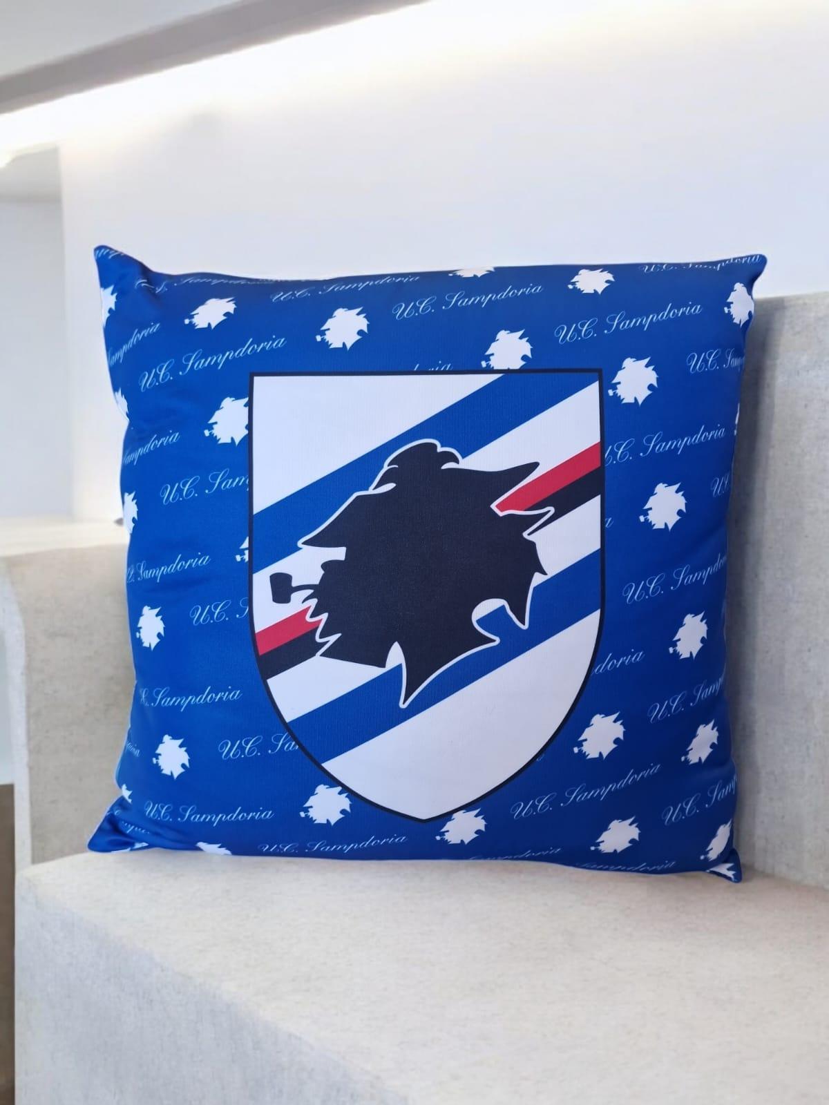 Cuscino da arredo compatibile con Sampdoria