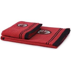 Set asciugamani in spugna 1+1 compatibile con milan