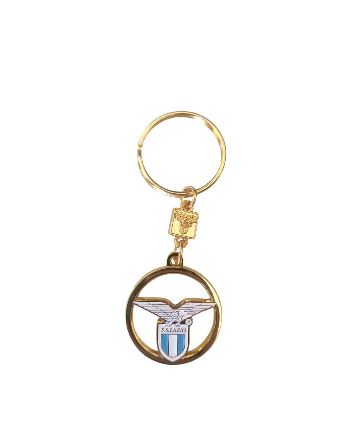 Portachiavi smaltato compatibile con Lazio Oro