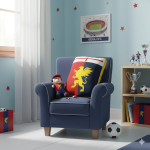 Cuscino decorativo compatibile con genoa calcio