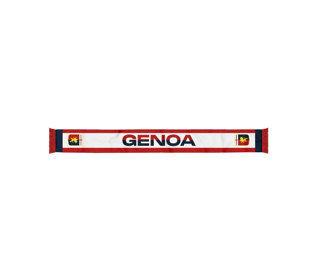 Sciarpa da stadio jacquard compatibile con Genoa Calcio