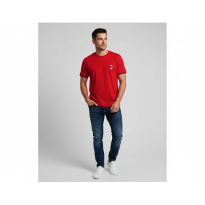 T-shirt in cotone da adulto compatibile con milan