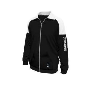 Felpa full zip in cotone garzato adulto compatibile con juventus