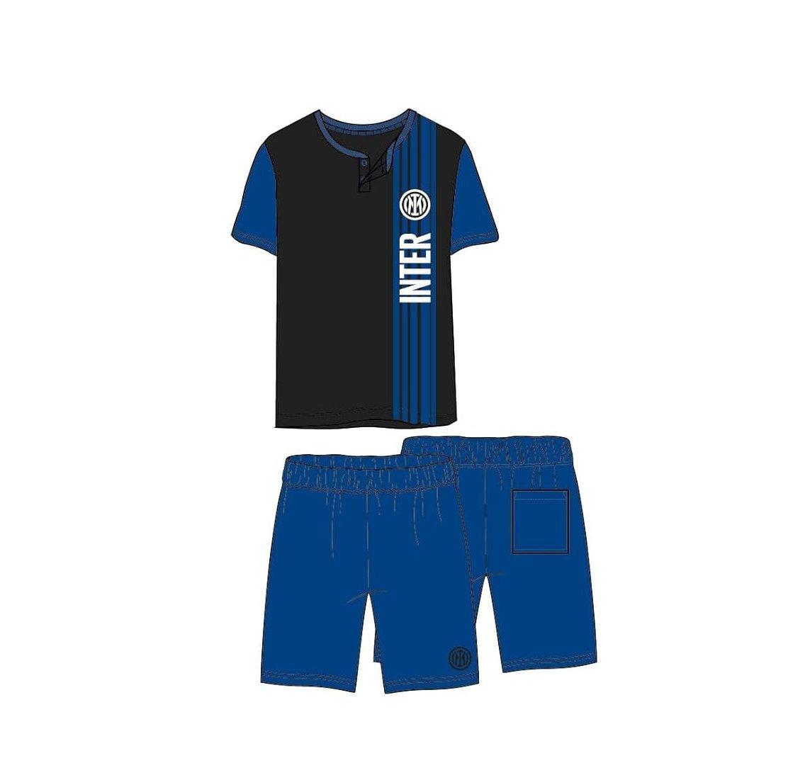 Pigiama corto da bambino compatibile con Inter