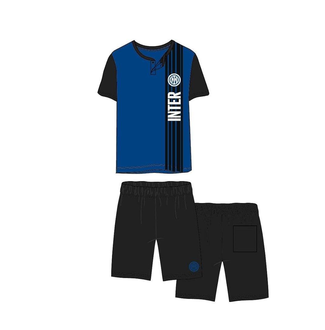 Pigiama corto da bambino compatibile con Inter