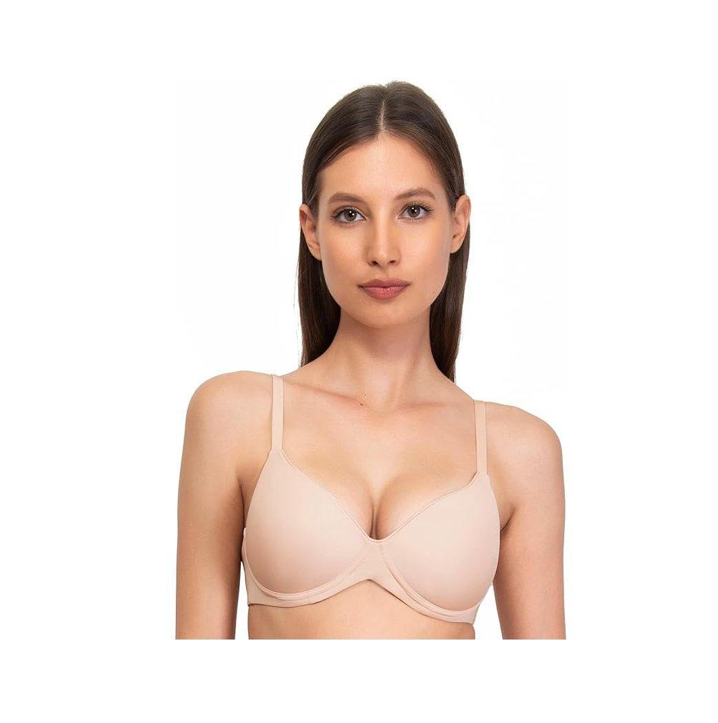 Reggiseno donna nudo senza ferretto con coppe graduate