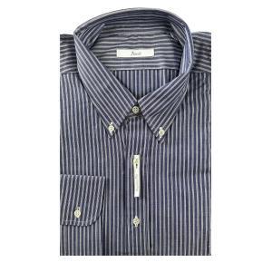 Camicia  righe uomo regular fit navy