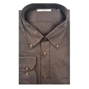 Camicia  uomo manica lunga marrone