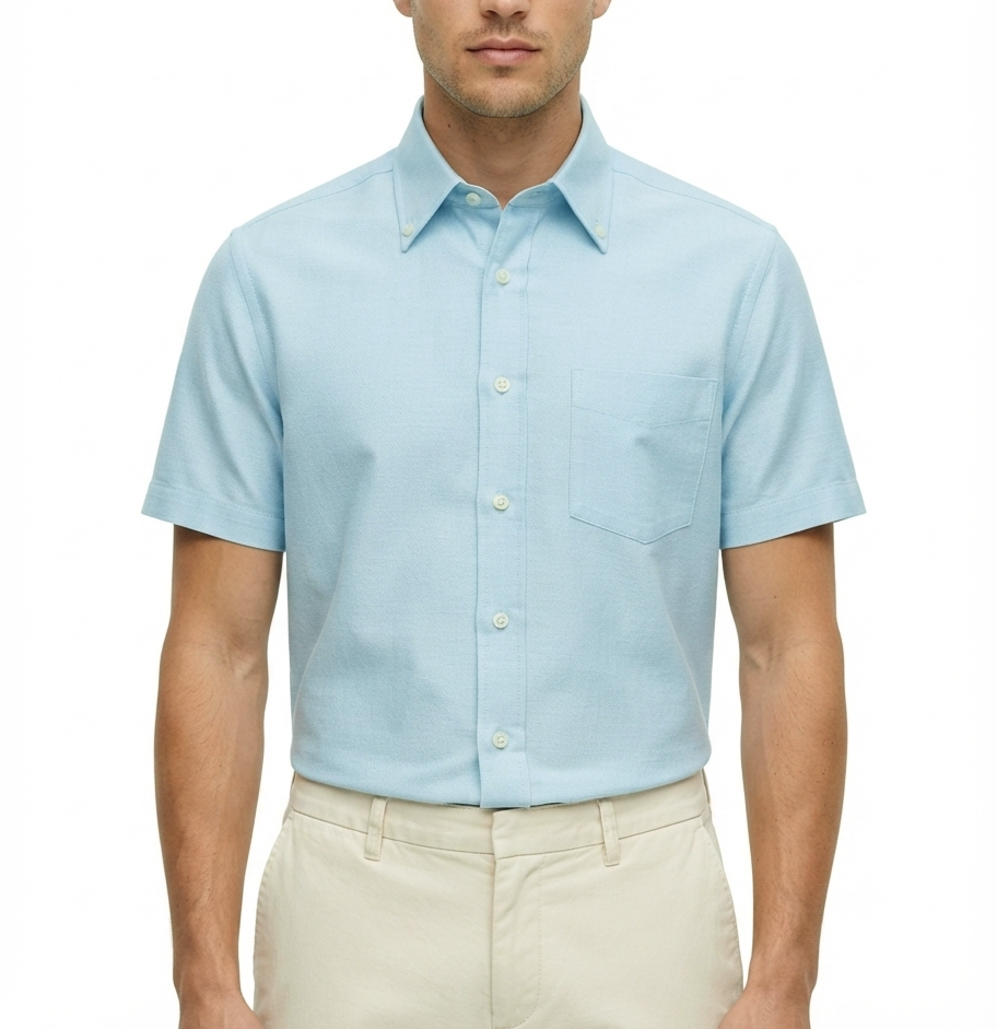 camicia-uomo-facis-01 Camicia manica corta misto cotone lino Facis