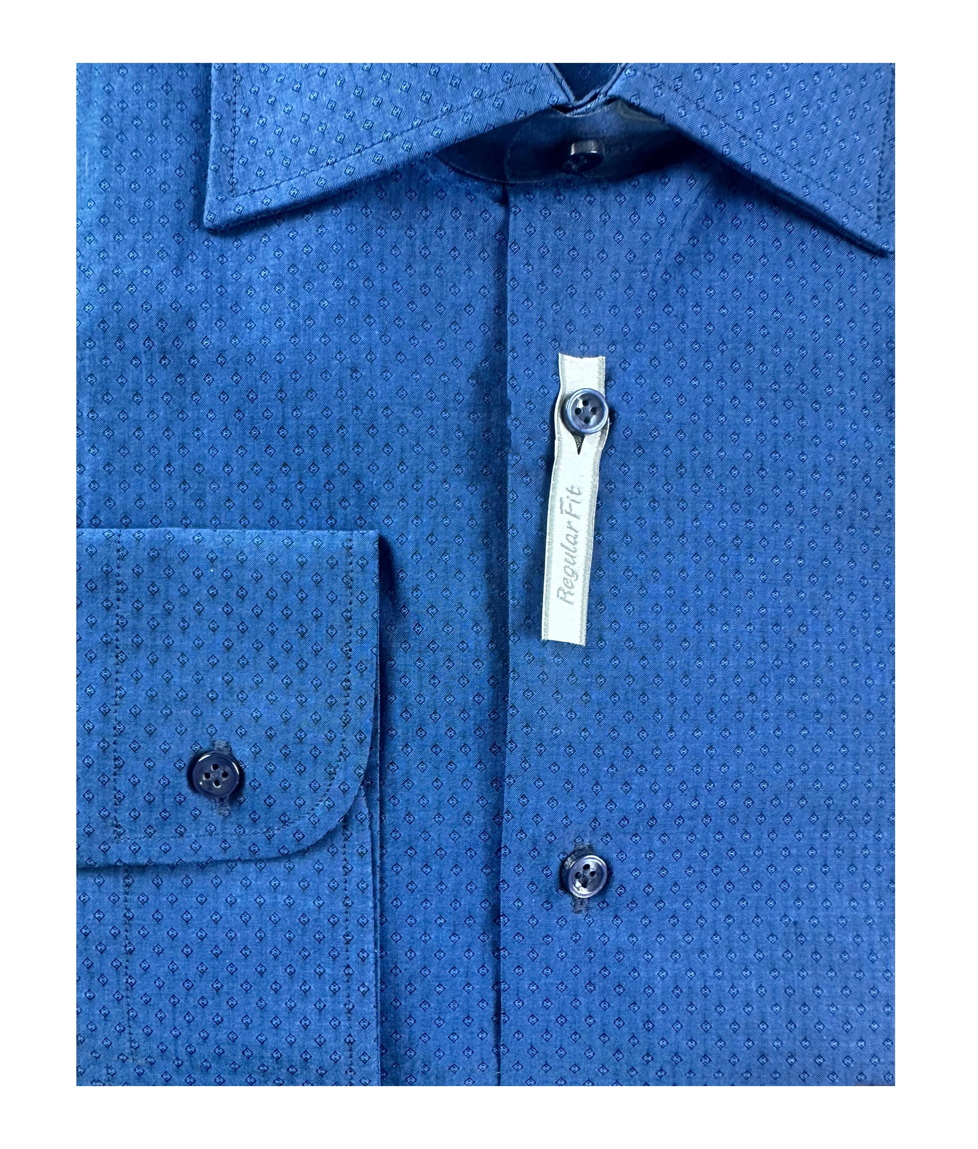 Camicia Facis uomo micro fantasia Blu