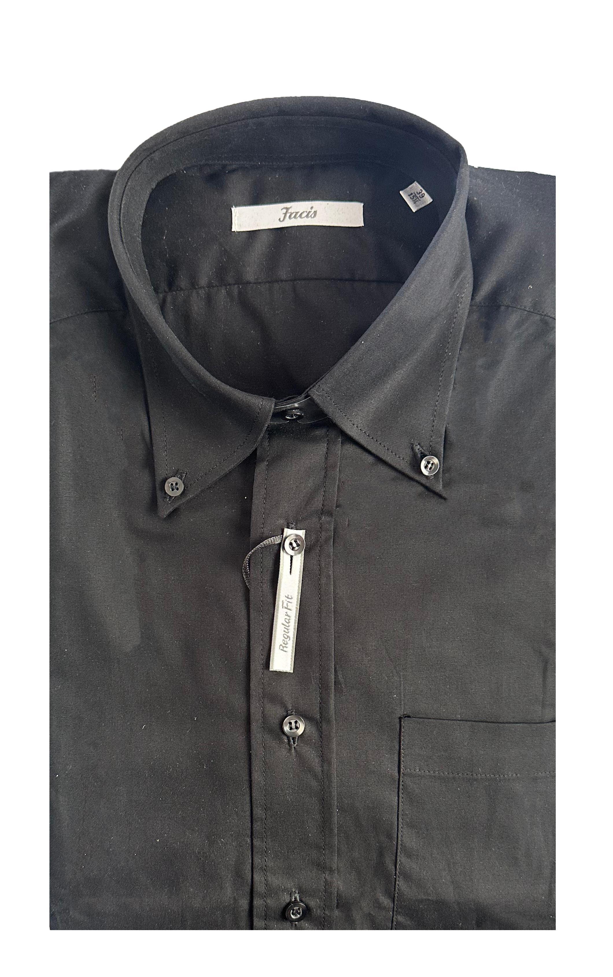 Camicia Facis uomo manica lunga Nero