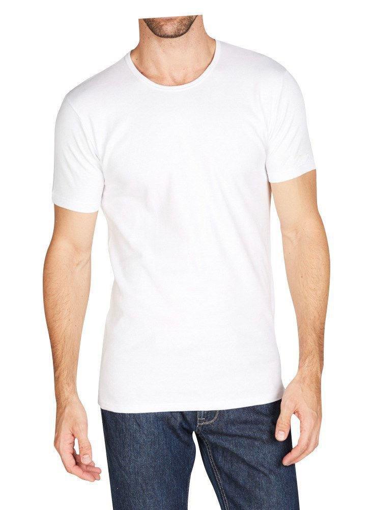 Tris t-shirt intima cotone elasticizzato da uomo Kappa bianco