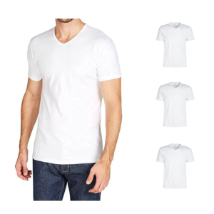 Tris t-shirt intima da uomo  bianco