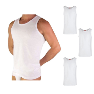 Tris canotte spalla larga uomo  bianco
