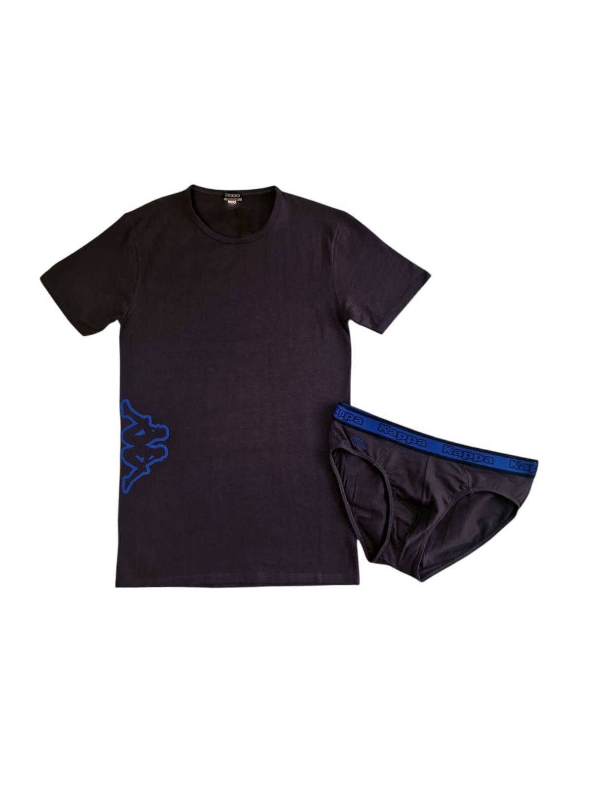 Completo intimo uomo Kappa antracite