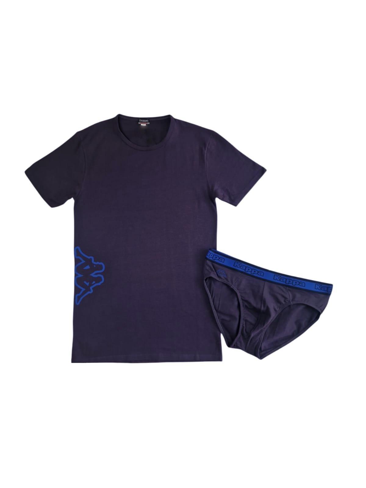 Completo intimo uomo Kappa blu