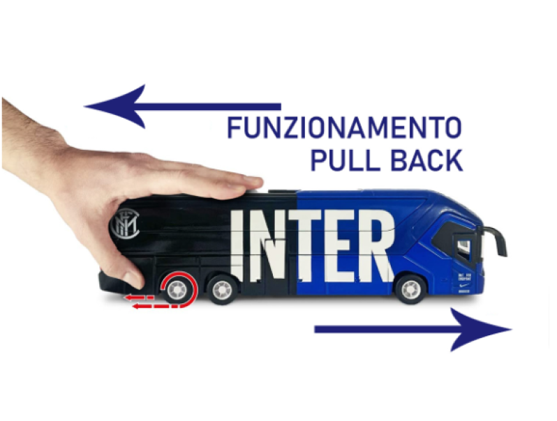 Pullman modellino giocattolo compatibile con Inter