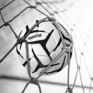 Pallone da calcio in cuoio compatibile con juventus misura 5