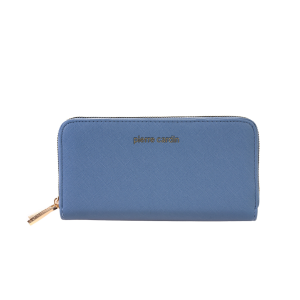 Portafoglio in ecopelle con cerniera da donna  jeans