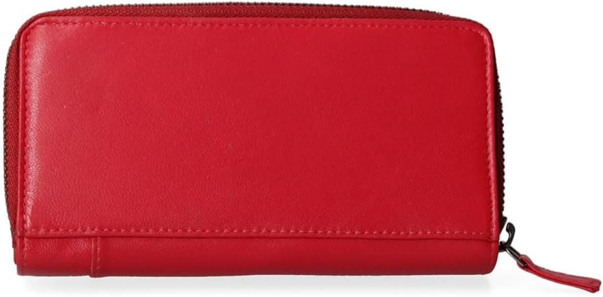 Portafoglio in vera pelle da donna Pierre Cardin rosso