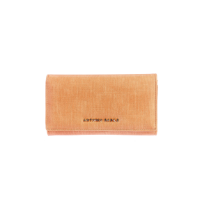 Portafoglio con pattina da donna  arancio