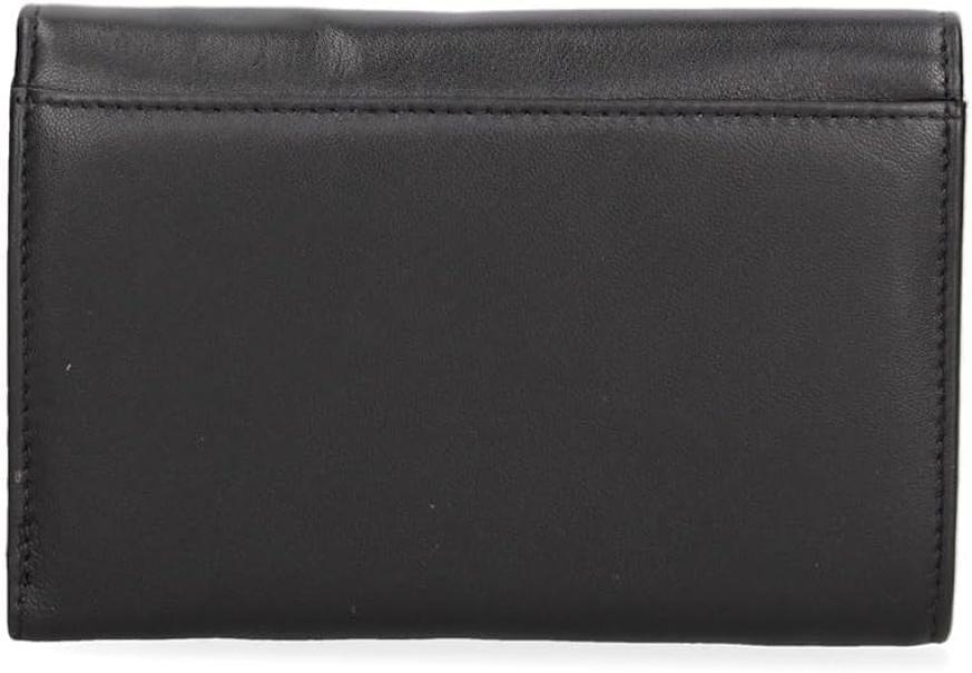 Portafoglio in vera pelle da donna Pierre Cardin nero