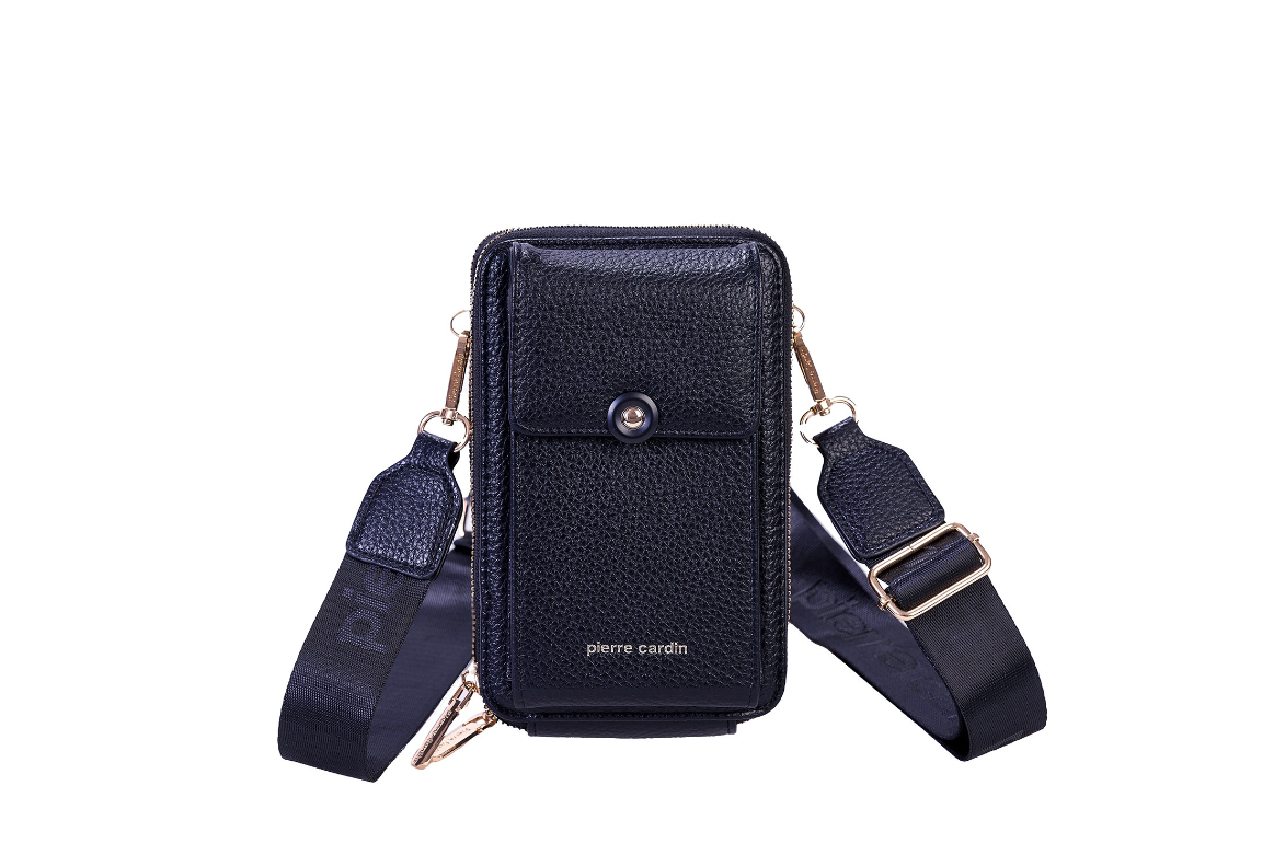 Borsellino porta cellulare unisex Pierre Cardin blu