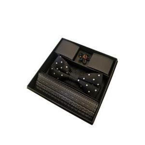 Kit papillon fazzoletto e spilla da uomo cerimonia