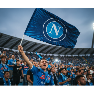 Bandiera stadio compatibile con napoli calcio