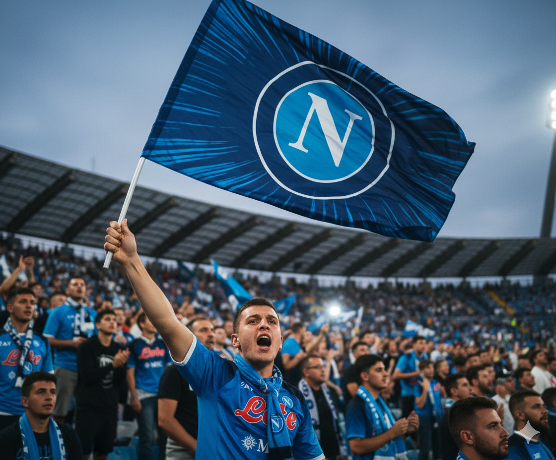 Bandiera stadio compatibile con Napoli Calcio