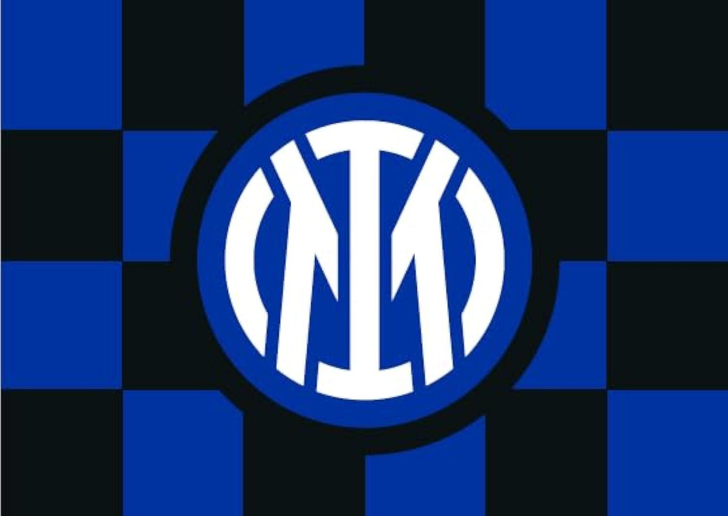 Bandiera da stadio nerazzurra compatibile con Inter
