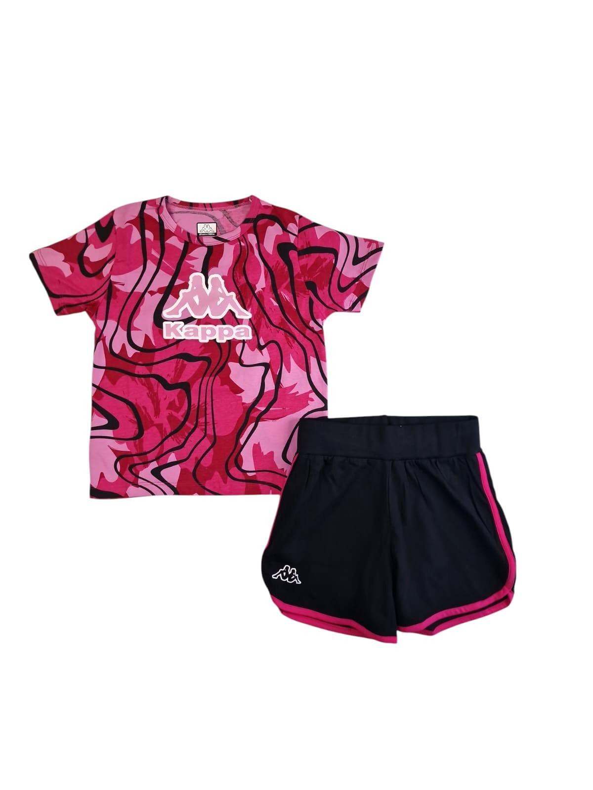 Completo sportivo estivo bambina Kappa 