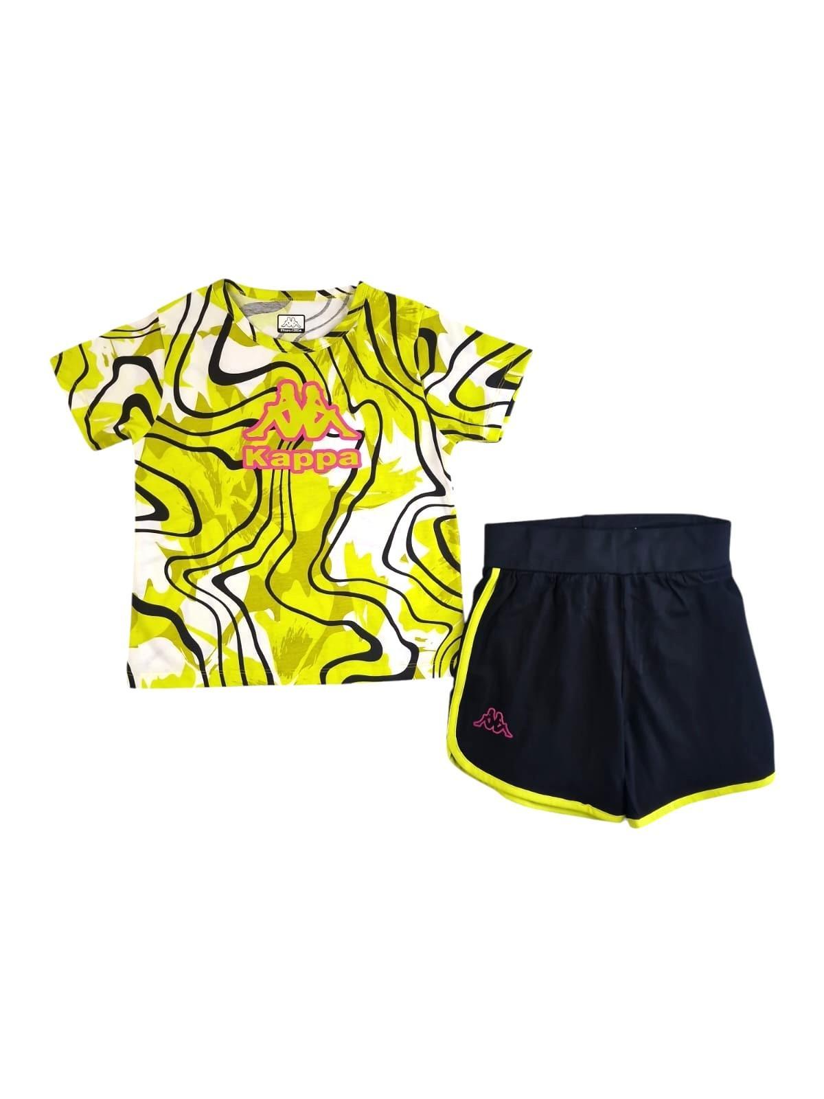 Completo sportivo estivo bambina Kappa 