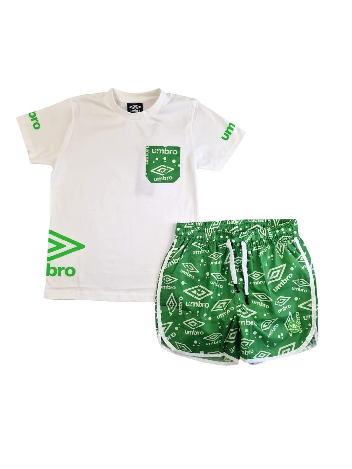 Completo estivo bambino con costume da bagno Umbro
