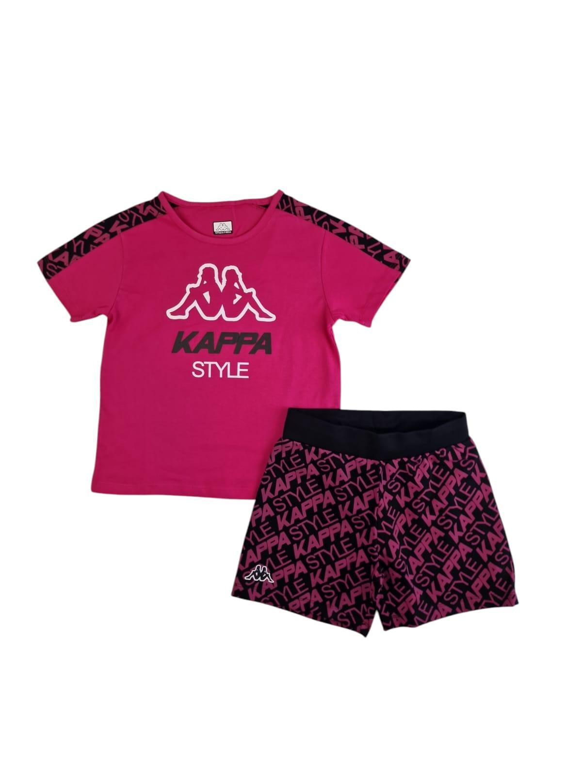 Completo sportivo estivo bambina Kappa 