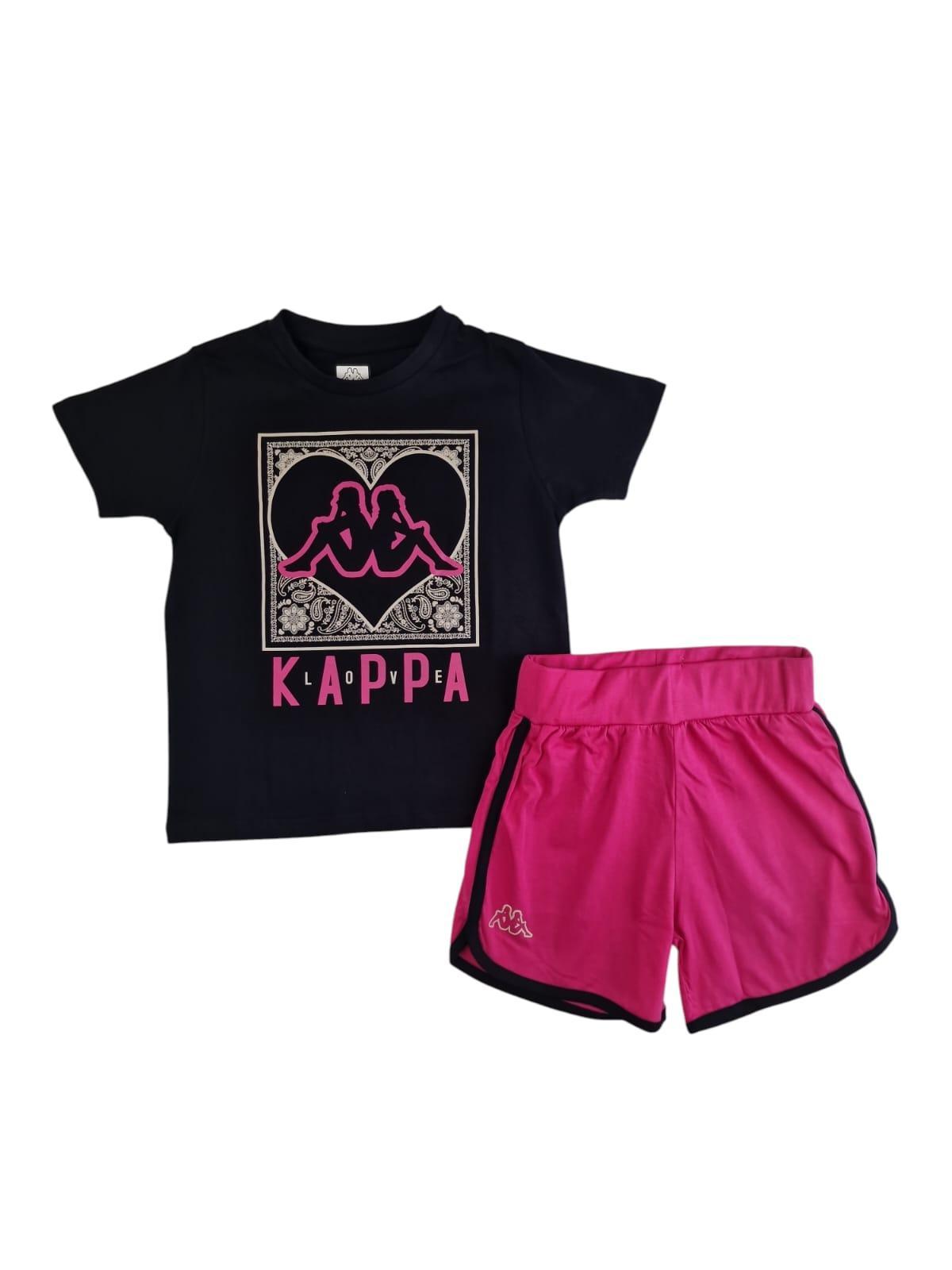 Completo sportivo estivo bambina Kappa 