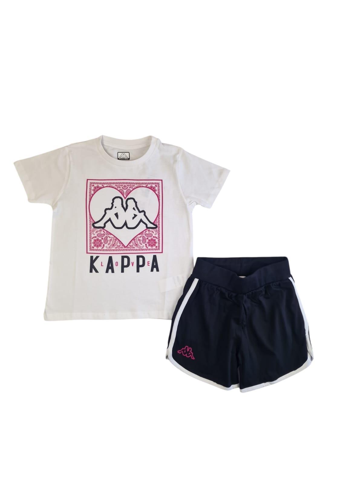 Completo sportivo estivo bambina Kappa 