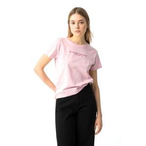 T-shirt ragazza in cotone rosa