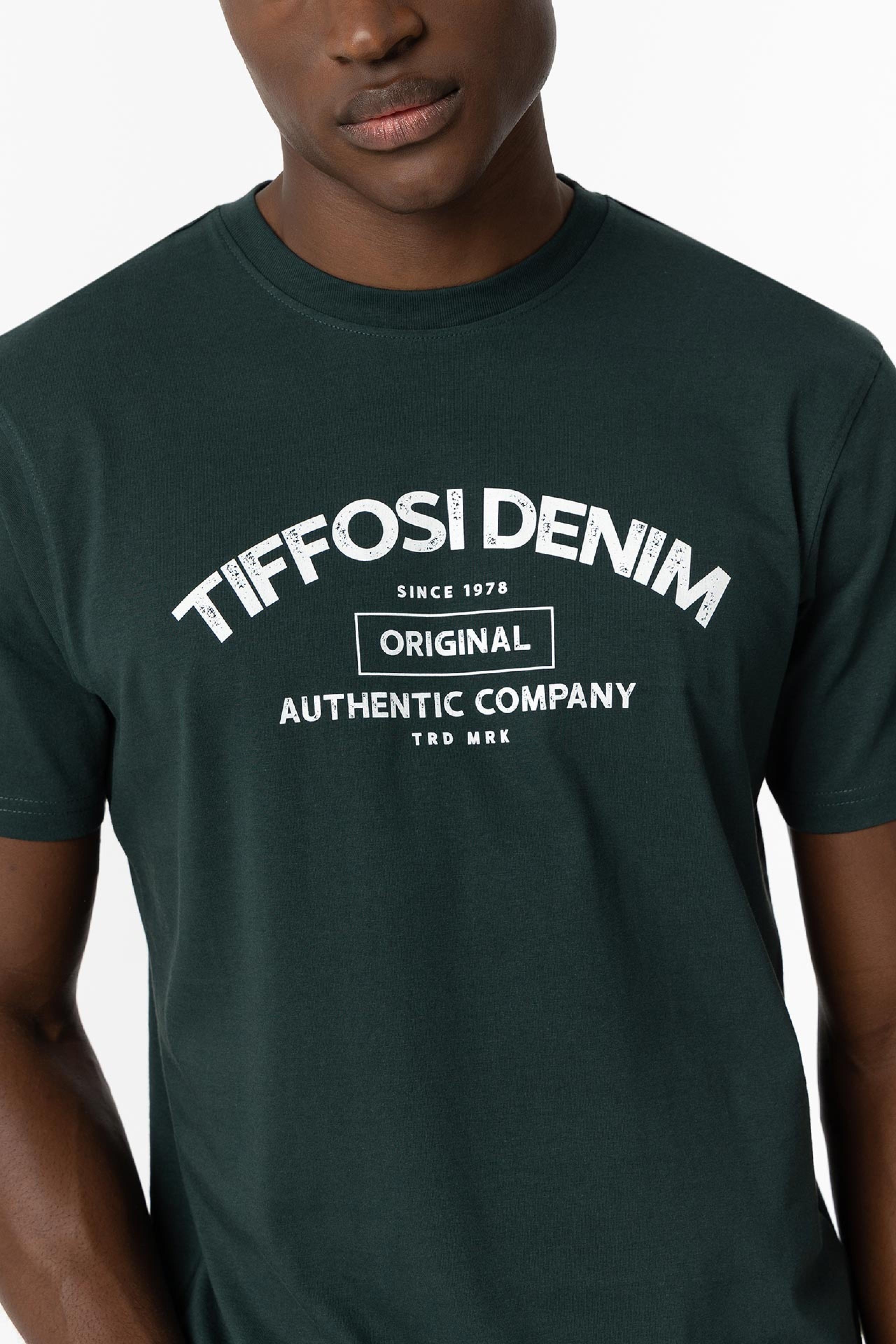 T-shirt basic uomo Tiffosi verde