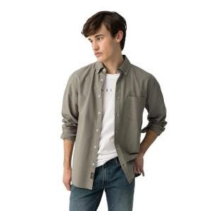 Camicia manica lunga in cotone da uomo