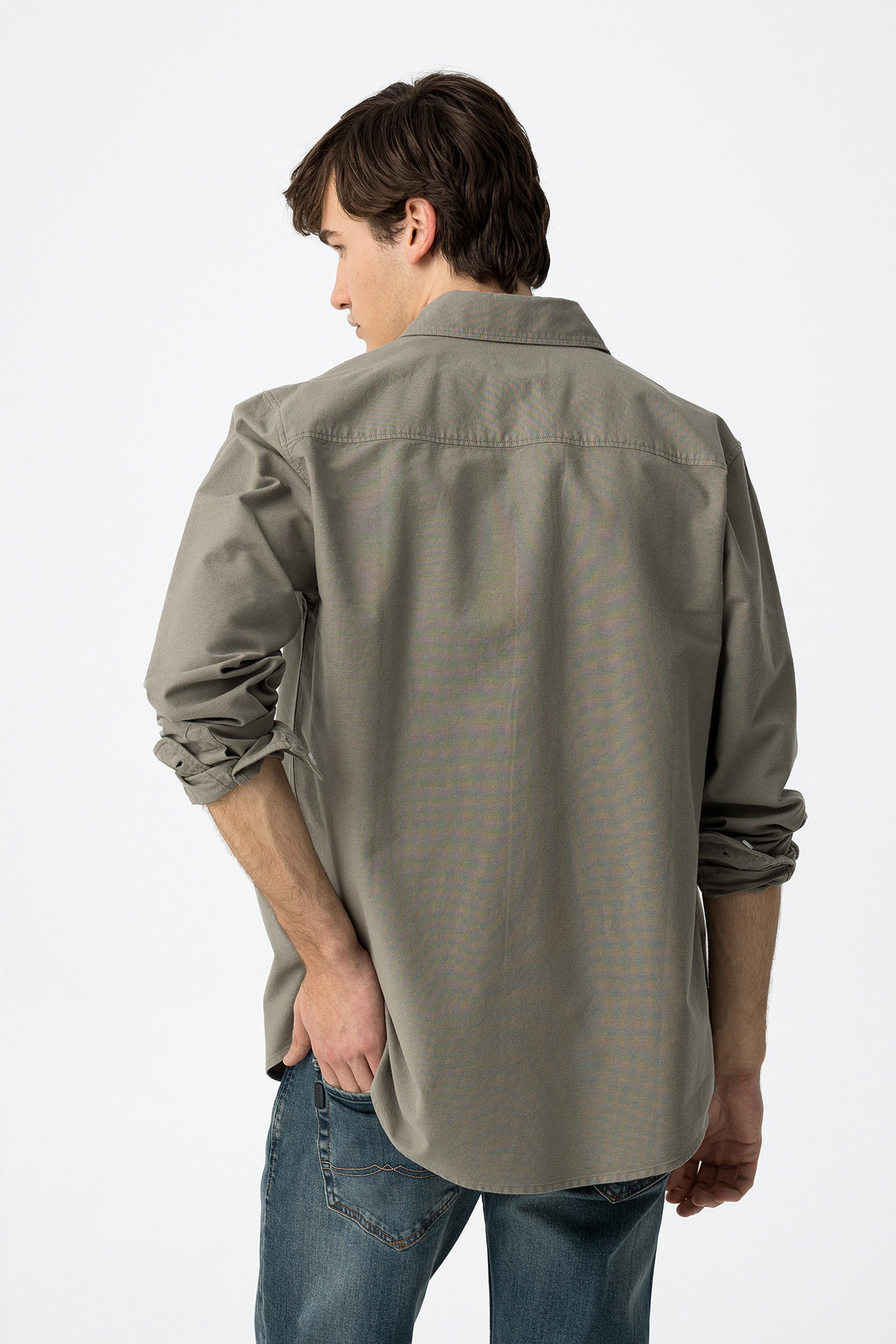 Camicia manica lunga in cotone da uomo Tiffosi